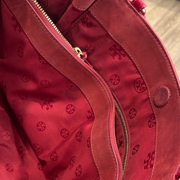 Tory Burch Cherry Red Tote Bag - Picture 7 of 8